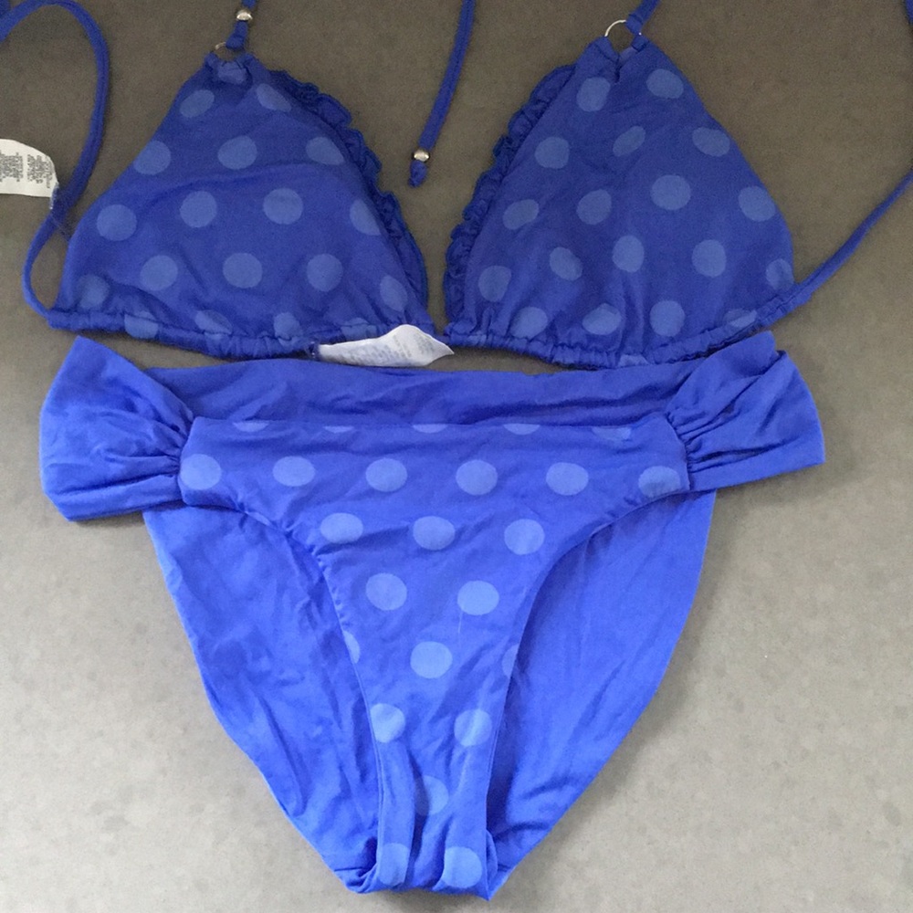 Vitamin A blue bikini. Size Large